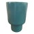 1950s Mid Century Turquoise Glaze Gainey Ceramic Chalice Planter For Sale