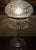 Antique Wheel Cut Crystal Mushroom Shade Table Lamp W Lustres 19", Art Deco 1930 For Sale In Philadelphia - Image 6 of 8