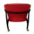 1960s Mid-Century Modern Red Vinyl Arm Chair For Sale - Image 5 of 7