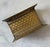 Brass Vintage Stylebuilt Brass Basket Weave Tissue Box or Towel Holder For Sale - Image 8 of 9