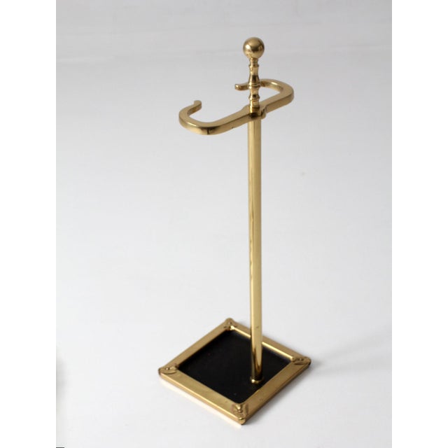 Vintage Brass Fireplace Tool Set For Sale - Image 9 of 14