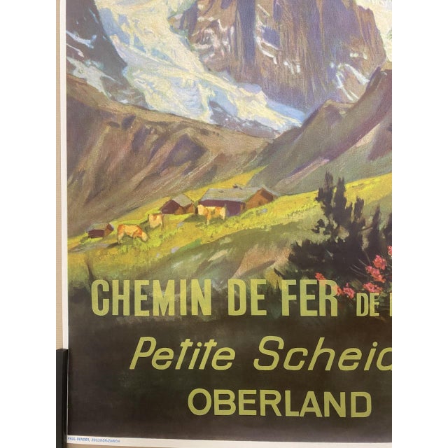 Paper Wengernalp Railway Poster from Ernst Hodel, 1951 For Sale - Image 7 of 11