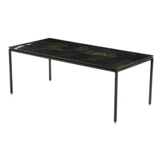Sensational Contemporary Green Marble Table For Sale