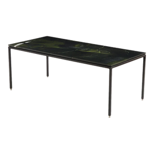 Sensational Contemporary Green Marble Table
