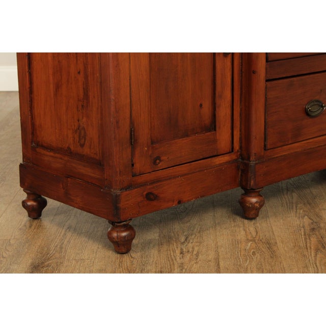 Antique 19th C. Early American Pine Cupboard Hutch Chairish