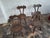 Brutalist French Hand-Carved Dining Chairs After Alexandre Noll, 1950s, Set of 4 For Sale - Image 4 of 9