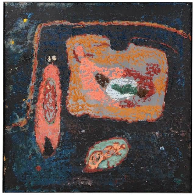 Steven Sles Textured Oil on Linen Painting For Sale