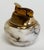 Mid 20th Century Vintage Italian Marble and Brass Table Top Lighter For Sale - Image 5 of 8