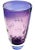 Gorgeous, rare and heavy, midcentury Polish crystal vase hand-blown in clear and purple amethyst. Featuring a remarkable...