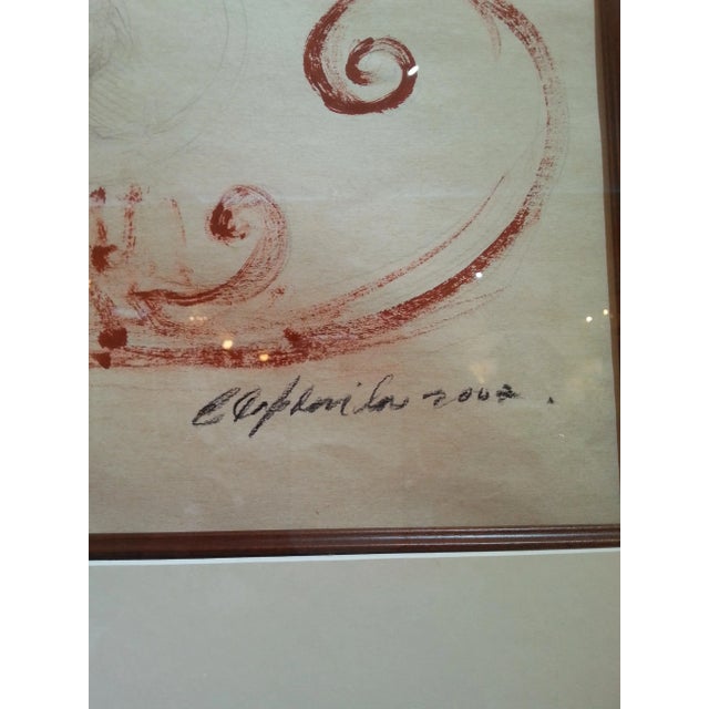 55" Pencil and Watercolor Horse by Ernesto Capdevila For Sale - Image 4 of 12