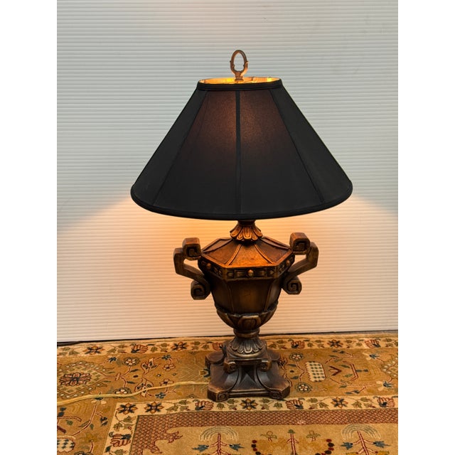 Neoclassical Style Urn Shaped Table Lamp For Sale In San Francisco - Image 6 of 12