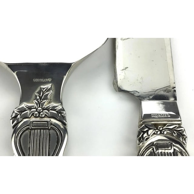 Godinger Silver Plate Musical Vintage Cake Service For Sale - Image 9 of 10