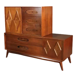 Mid 20th Century 2 Piece Diamond Front Chest