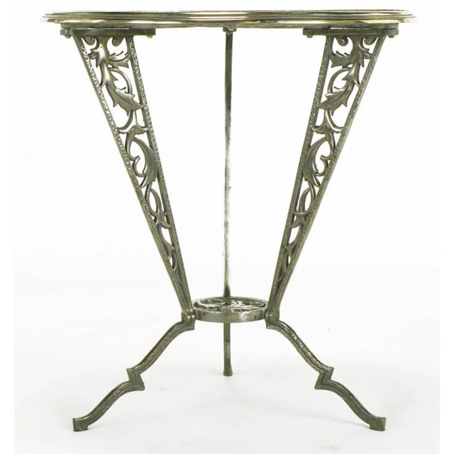 Rena Rosenthal Rena Rosenthal Art Deco Cast Metal Table For Sale - Image 4 of 10