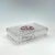 Transparent Hofbauer “Byrdes” Ruby Crystal 7-Inch Rectangular Lidded Jewel Box/Trinket Box (Vintage 1970’s-1990’s, Original Foil Label) For Sale - Image 8 of 16