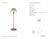 Waterford by Visual Comfort Signature Blaze 16" Rechargeable Table Lamp in Natural Brass with Clear Crystal Designer:...