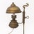 American Vintage Brass Adjustable Electrified Oil Lamp For Sale - Image 3 of 9