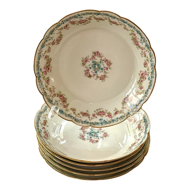 Antique Haviland Limoges Porcelain Bowls - Set of 6 - 7.25" For Sale