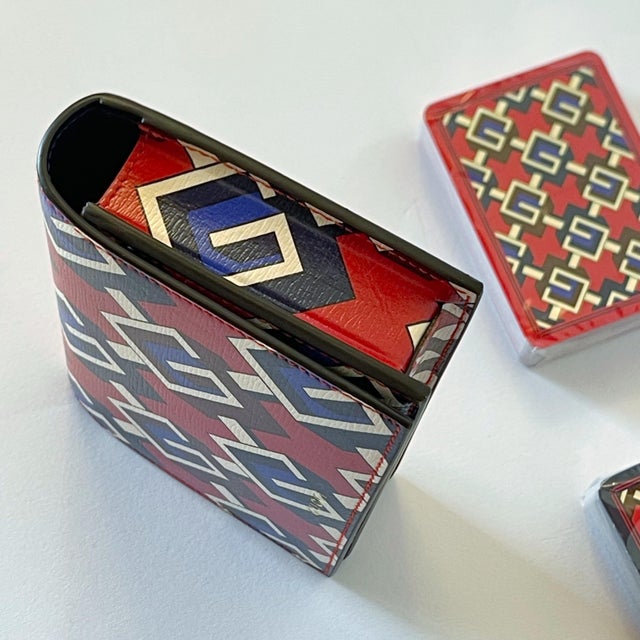 Textile Gucci Geometric G Double Playing Card Set For Sale - Image 7 of 8
