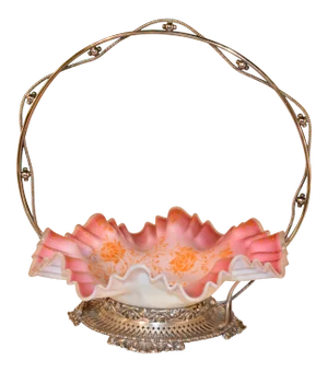 Late 19th C English Bridal Basket