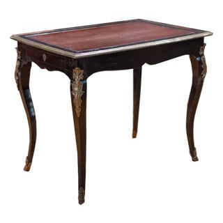 Late 20th Century French Ebonized Writing Table For Sale