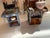 1960s Mid-Century Modern 1964 Japanese Hand-Carved Folk Art Miniature Street Vendor Set - 5 Pieces For Sale - Image 5 of 12