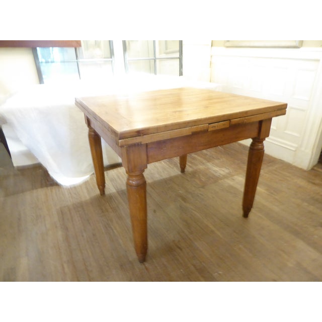 Antique Italian Pine Dining Table For Sale In Boston - Image 6 of 9