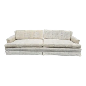 Mid Century Modern Long Floral Sofa