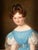 Unknown, Portrait of a Young Lady in Blue Empire Dress, 1800s, Oil on Canvas For Sale - Image 14 of 14