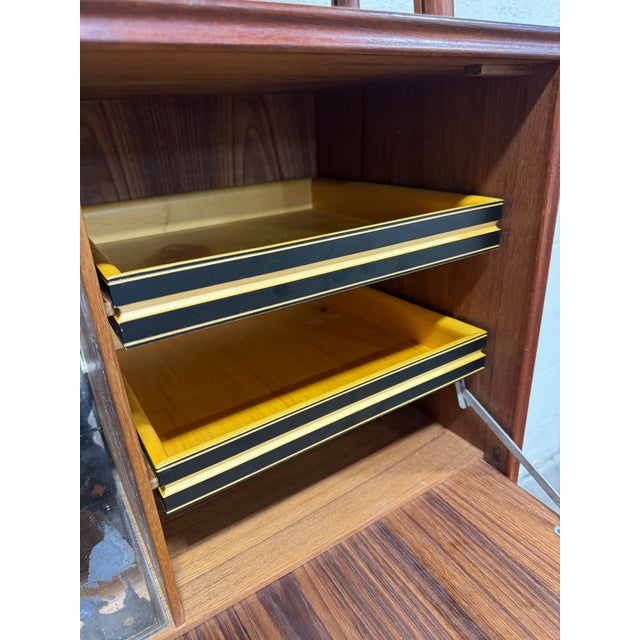 Wood Mid Century Kurt Ostervig Style Teak Secretary Bookcase For Sale - Image 7 of 11