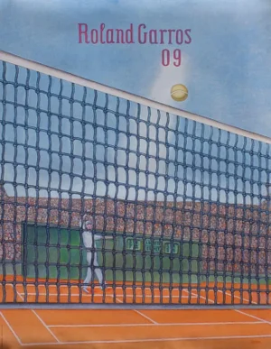 2009 Konrad Klapheck Roland Garros Poster