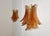 Vintage Murano Six-Tier Felci Wall Sconces in Amber Glasses, 1990s, Set of 2 For Sale - Image 13 of 18
