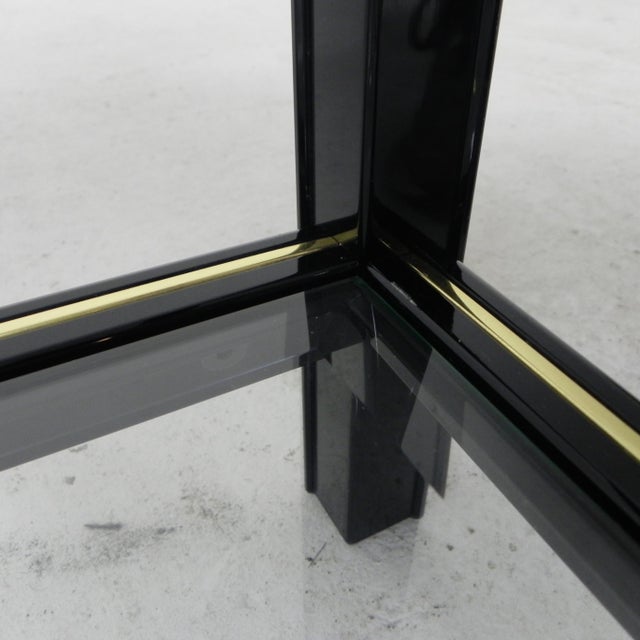 Hollywood Regency Coffee Table with 2 Faceted Glass Plates, 1970s For Sale - Image 6 of 18