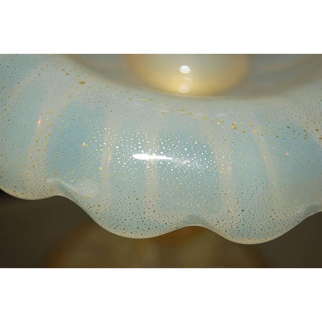 Vintage Murano White Opaline Glass Lamps For Sale - Image 10 of 11