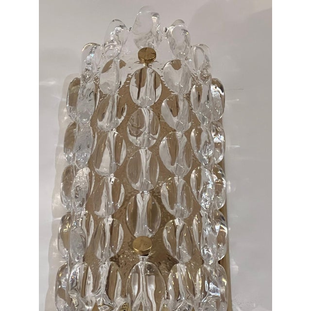 Pair of Carl Fagerland Orrefors Crystal Wall Lights For Sale In New York - Image 6 of 7
