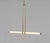 Contemporary Pendant Light 018 in Satin Brass by Naama Hofman For Sale - Image 3 of 7