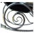 Blue Mid-Century Hollywood Regency Style Polished Nickel Scroll Rocking Chair For Sale - Image 8 of 12