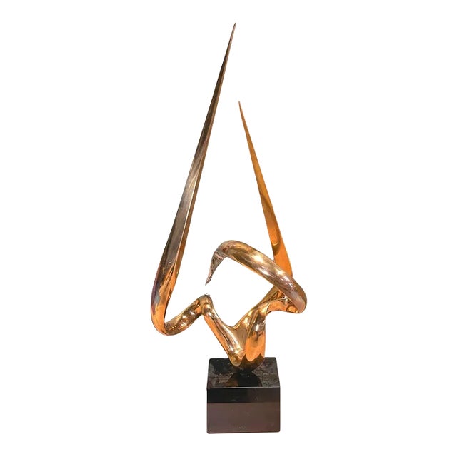 Antonio Gresiaga Kieff Abstract Bronze Sculpture, 1970 For Sale