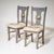 Vintage Gray Side Chairs with City Views, 1890s, Set of 4 For Sale - Image 4 of 9
