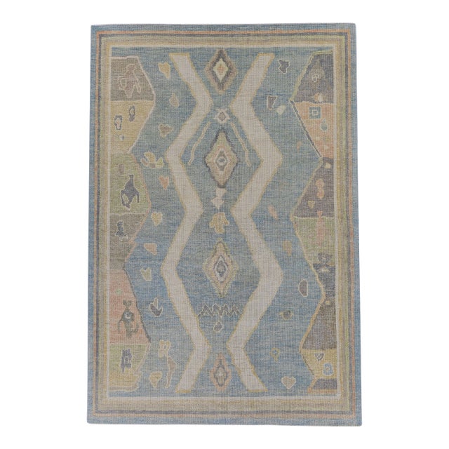 Turkish Oushak Rug 5' x 7'4" For Sale