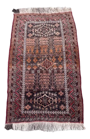 Vintage Afghan Rug, 1972