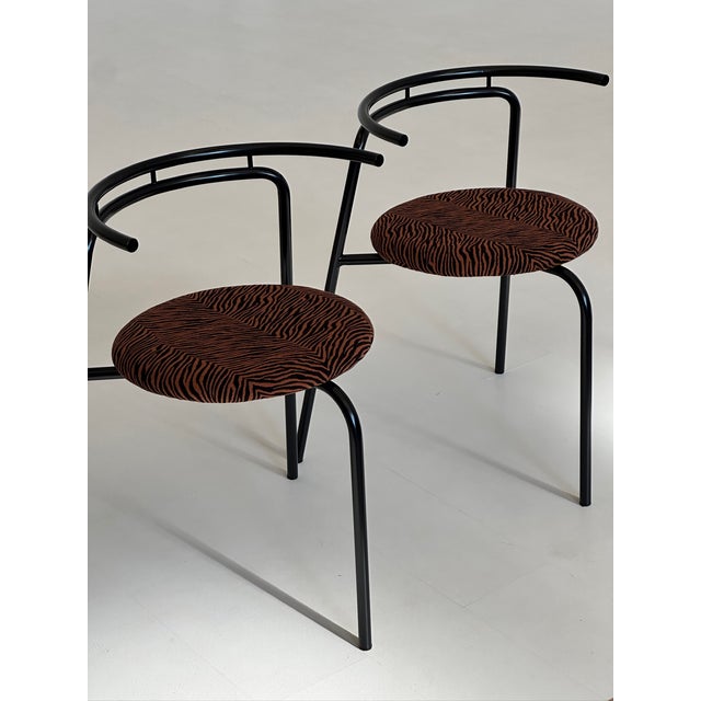 1980s Vintage Chairs by Ross Littell for Atelier Areti, 1980s, Set of 4 For Sale - Image 5 of 11