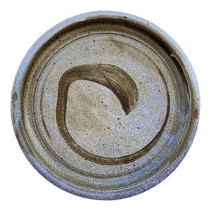 Modernist Mid-Century Stoneware Charger Signed by Waterman