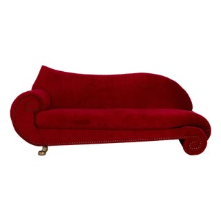 Gaudi 3-Seater Sofa in Red Velvet from Bretz For Sale
