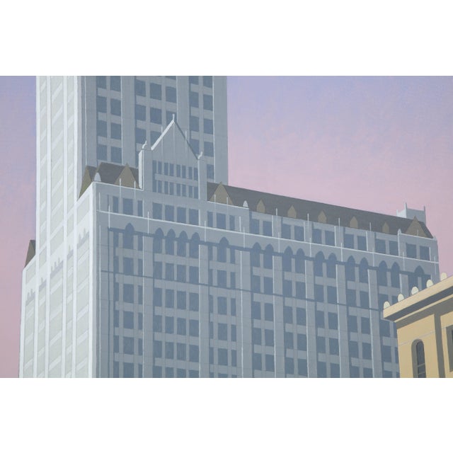 "Woolworth" Contemporary Architectural Acrylic Painting by Lynn Curlee For Sale In New York - Image 6 of 8