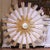 Vintage Italian Carved Giltwood Sunburst Mirror With Two-Tier Rays For Sale In Dallas - Image 6 of 6
