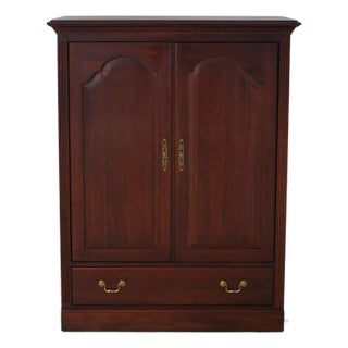 Ethan Allen Georgian Court Cherry Tv Entertainment Cabinet For Sale