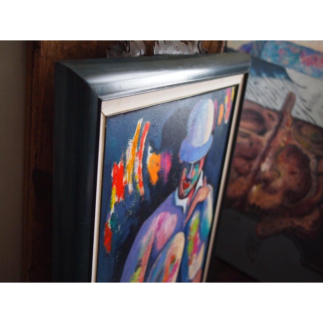 Original Jaime Jose 1992 Surrealist Portrait Painting For Sale In Philadelphia - Image 6 of 9