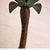 Vintage Hollywood Regency Palm Tree Candlestick With Verdigris Patina For Sale - Image 4 of 6