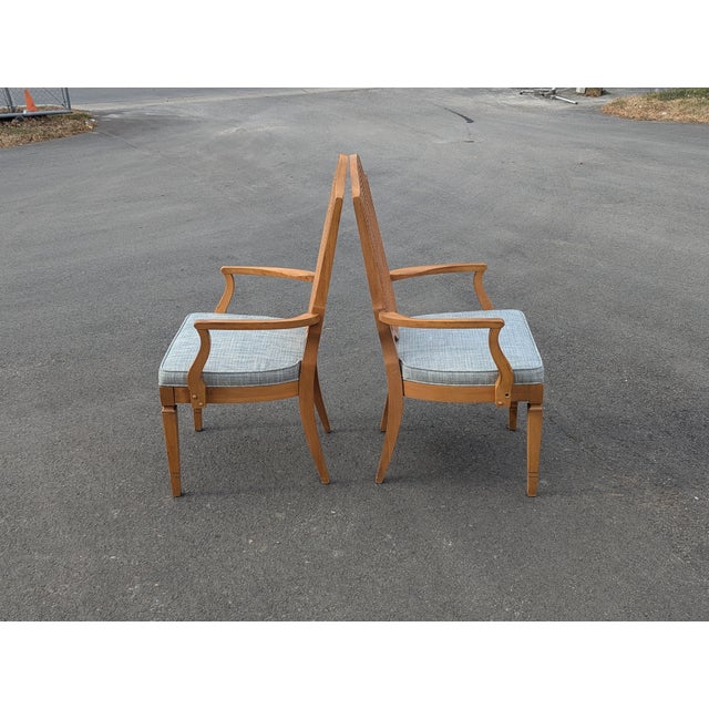Vintage Cane Back Dining Arm Chairs - Set of 2 For Sale In Washington DC - Image 6 of 10
